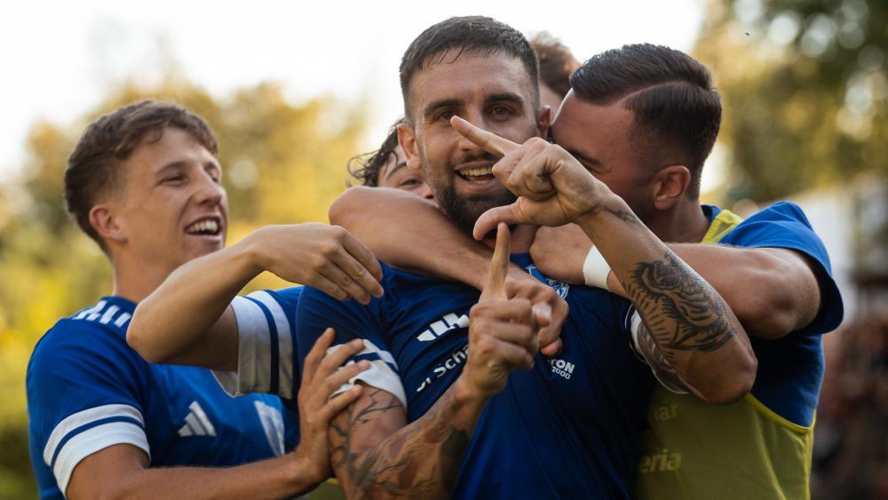 Salvatore Tazza traf für den FC Obermais zum 2:0. © P. Schwienbacher (2)