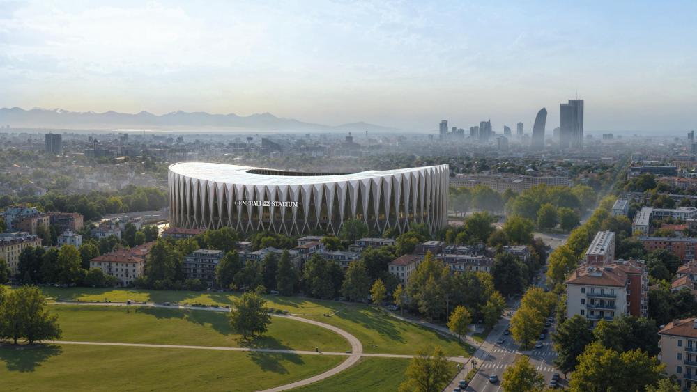 So soll das neue Generali-Stadion in Mailand aussehen. © ANSA / US