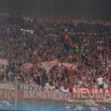 Die Fans im Bayern-Fanblock im Stadio "San Paolo" (Foto: Facebook FC Bayern)