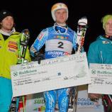 Das Podium am Kronplatz: Miha Kuerner, Johan Pietilae-Holmner und Martin Bischof
Johan Pietilae-Holmner