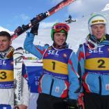 Das Podium bei den Buben: Antonio Moriconi, Hannes Zingerle und Christoph Atz