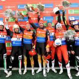 Das Podium des Doppelbewerbs (www.fil-lige.org)
Christian Oberstolz/Patrick Gruber wurden Zweite