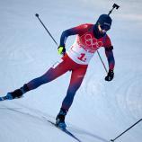 Marte  Olsbu Røiseland  erlebte bange Minuten. © ANSA / VASSIL DONEV