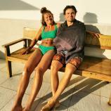 So sieht ein verliebtes Ski-Pärchen aus. © Social Media