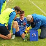 Alex Untertrifaller wird nach seiner schweren Verletzung behandelt. © Franz Griessmair