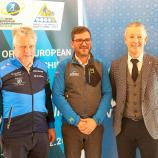 Georg Altstätter, Lorenz Leitgeb and State Sports Minister Peter Brunner (from left) presented the biathlon highlights. © Sportissimus