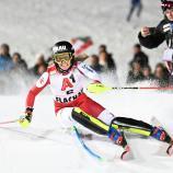 Sie greift nach dem Sieg in Flachau: Katharina Liensberger. © APA / BARBARA GINDL
