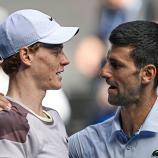 Jannik Sinner und Novak Djokovic. © ANSA / stf