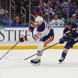 Leon Draisaitl  trifft und trifft, konnte die Niederlage aber nicht verhindern. © APA / DILIP VISHWANAT