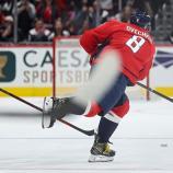 With this shot, Alex Ovechkin brought himself a step closer to the goalscoring record. © APA / PATRICK SMITH
