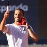 Alexander Zverev jubelt über den Finaleinzug. © APA/afp / ALEXANDRA BEIER