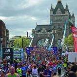Hier ein Bild vom Marathon in London. © AFP / HENRY NICHOLLS