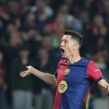 Robert Lewandowski netzte gegen seine Ex-Mannschaft gleich doppelt ein. © APA/afp / LLUIS GENE