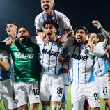 Sassuolo Calcio celebrates its return to Serie B. © US Sassuolo