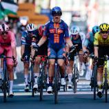 Casper Van Uden jubelte in Lecce. © APA/afp / LUCA BETTINI