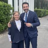 Gerda Weißensteiner gemeinsam mit Gianluigi Buffon.