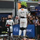 Lando Norris celebrates in Monaco. © APA/afp / ANDREJ ISAKOVIC