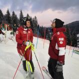 Österreichisches Ski-Ass und ihr Freund.