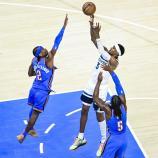 Shai Gilgeous-Alexander führte Oklahoma City zum nächsten Playoff-Sieg. © ANSA / GERALD LEONG