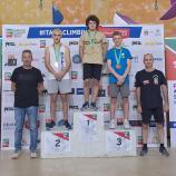 Anton Moser (2.v.r.) kletterte als Dritter aufs Podium.