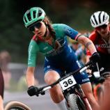 Greta Seiwald kämpfte sich beim Weltcup im Val di Sole durchs Mittelfeld. © noam.meresse