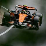 Lando Norris set the fastest time. © APA/afp / GEOFF ROBINS