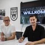 Lukas Mazagg (rechts) hat einen Verein. © SSV Ulm 1846