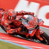 Marc Márquez had the edge in the duel with his brother. © ANSA / VINCENT JANNINK