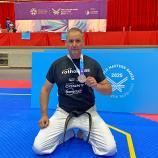 Markus Zadra with his silver medal. © Markus Zadra