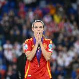 Disappointment was written all over Aitana Bonmatí's face. © APA/afp / SEBASTIEN BOZON