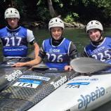 Die SCM-Athleten: Lars Senoner, Sara Furlan, Annika Senoner.