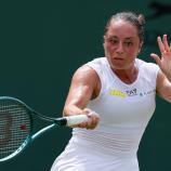 Elisabetta Cocciaretto zog in Wimbledon weiter. © APA/afp / ADRIAN DENNIS