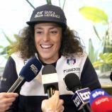 Federica Brignone bleibt frohen Mutes. © Pentaphoto