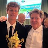 Jannik Sinner mit dem stolzen Papa Hanspeter.