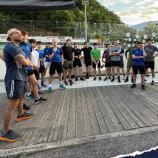 Lange Zeit feilten die Cavs – wie hier im Bild in Auer – an ihrer Kondition, bald warten die ersten Spiele.