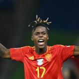 Nico Williams wird nicht zum FC Bayern und auch nicht zum FC Barcelona wechseln. © APA/afp / INA FASSBENDER