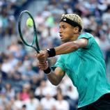 Gabriel Diallo will Sinner ärgern. © APA / MATTHEW STOCKMAN