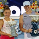 Iga Swiatek (r.) hat das Mastersturnier in Cincinnati gegen Jasmine Paolini im Finale gewonnen. © APA / MATTHEW STOCKMAN