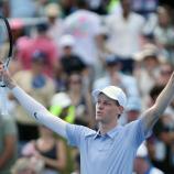 Jannik Sinner steht im Finale. © ANSA / MARK LYONS