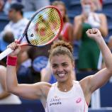 Jasmine Paolini steht im Cincinnati-Finale. © ANSA / MARK LYONS