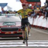 Jonas Vingegaard holte sich den Etappensieg. © ANSA / Javier Lizon