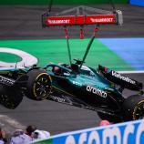 Lance Stroll zerstörte seinen Boliden. © APA/afp / JOHN THYS