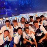 South Tyrol's fistball players at the opening ceremony. © Private
