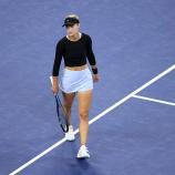 Tennis-Star Anna Kalinskaya ist bedient. © APA/afp / CHARLY TRIBALLEAU