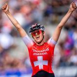 Alessandra Keller won her home race. © ANSA / MAXIME SCHMID
