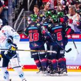 The Eisbären Berlin celebrated a victory. © Social Media / Eisbären Berlin
