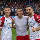 Die FCS-Torschütze gegen Reggiana: Simone Tronchin, Jacopo Martini und Silvio Merkaj. © FCS
