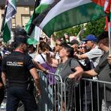 Die nächste Pro-Palästina-Protestaktion bei der Vuelta. © APA/afp / MIGUEL RIOPA