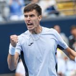 Fabian Marozsan, ungarischer Tennisprofi und nächster Gegner von Jannik Sinner. © ANSA / WU HAO