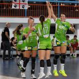 Jubel bei den Handballdamen des SSV Brixen: Am Samstag folgte der nächste Sieg in der noch jungen Saison. © SSV Brixen